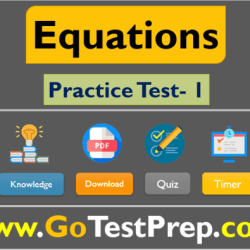 Equations and inequalities quick check