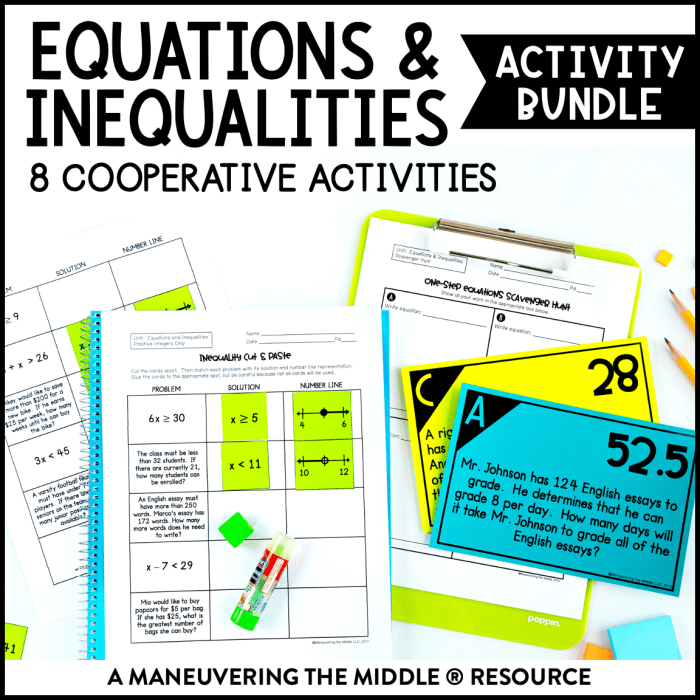 Equations and inequalities quick check