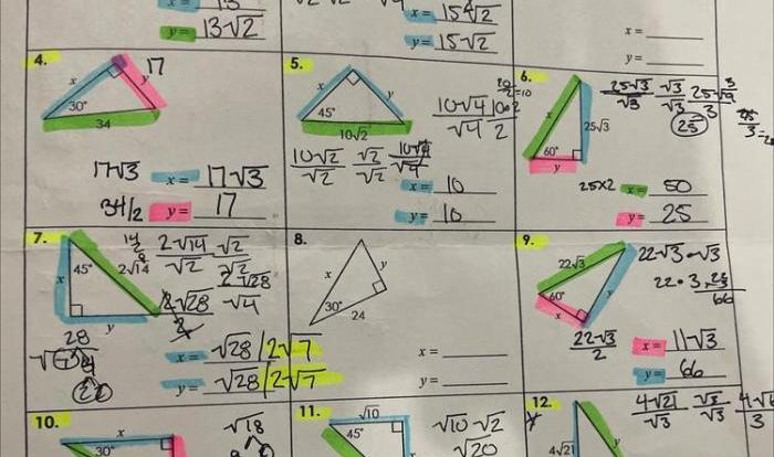 Unit 8 right triangles and trigonometry study guide